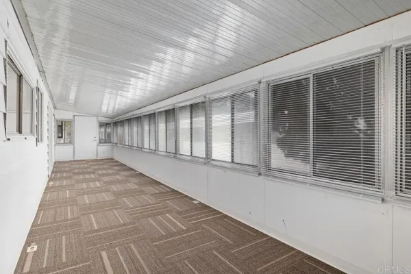 a view of backyard with green space