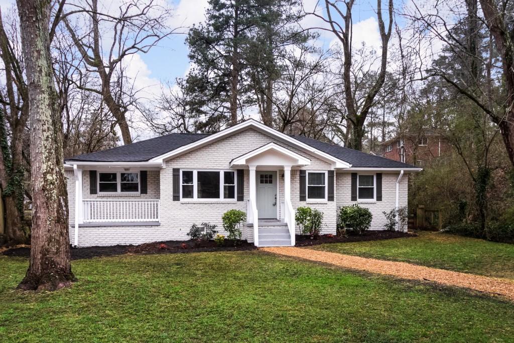 208 Buchanan Terrace Decatur, GA 30030 - Photo 1 of 1 a front view of house with yard and green space