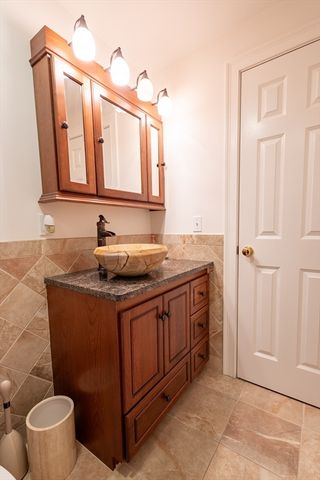 a bathroom with a sink and a toilet