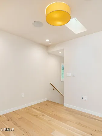 a view of a room with an empty space