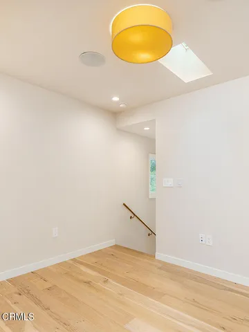 a view of a room with an empty space