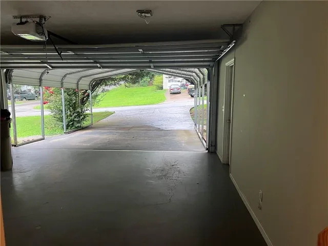 a view of small space and deck in the back