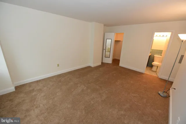 a view of an empty room