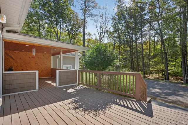a view of a roof deck