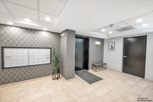 a view of hallway with stairs