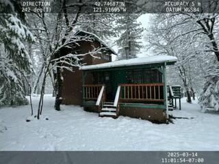 30366 Bridger Way Oak Run, CA 96069 - Photo 2 of 13 a view of backyard with a small cabin