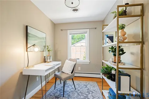 a view of a livingroom and dining room