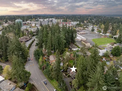 an aerial view of multiple house
