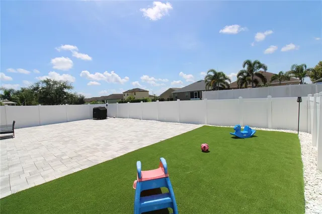 a wooden floor with a yard