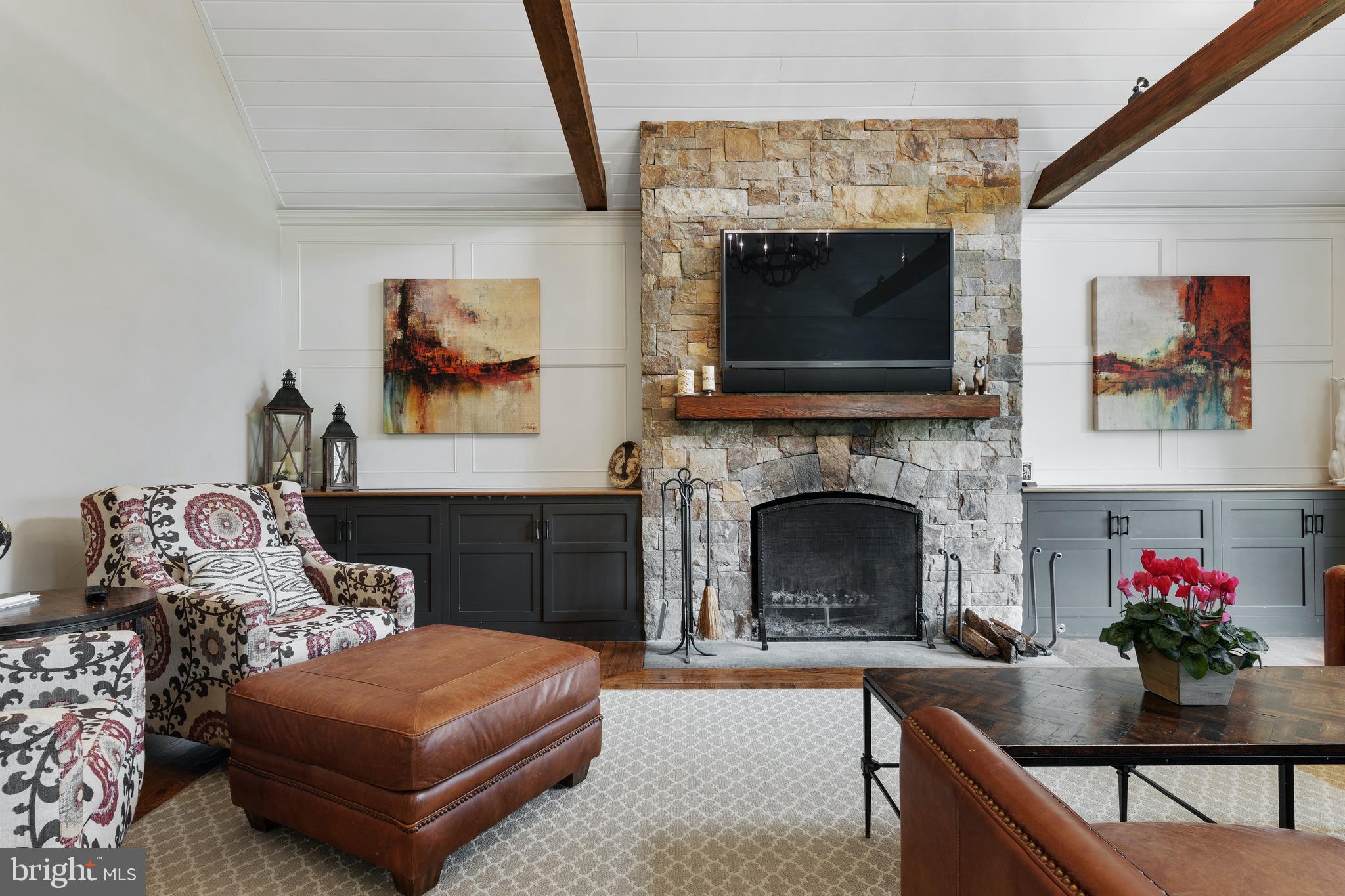 35 Steeplechase Road Devon, PA 19333 - Photo 30 of 64 Floor to ceiling wood fireplace with gas starter