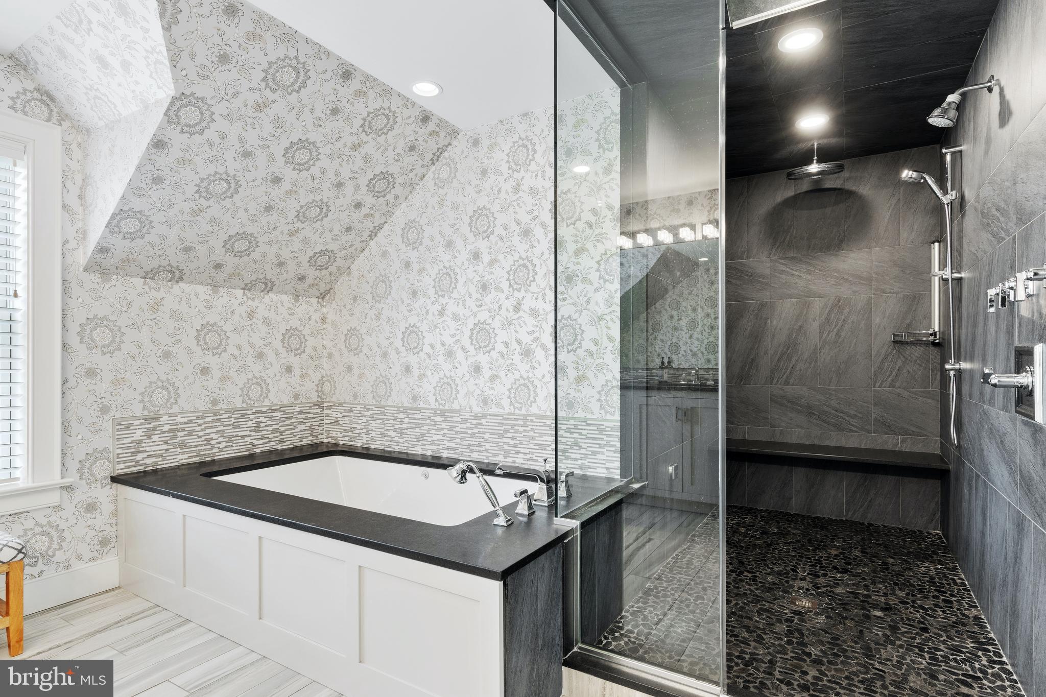 35 Steeplechase Road Devon, PA 19333 - Photo 47 of 64 Jetted tub and huge steam shower - what luxury!