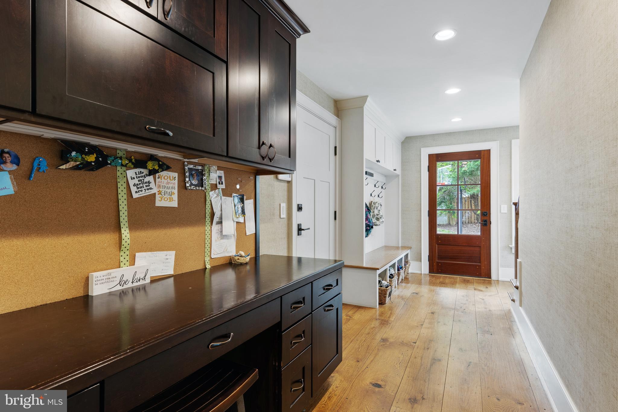 35 Steeplechase Road Devon, PA 19333 - Photo 58 of 64 Back hallway w/ desk area, cubbies and back stairs