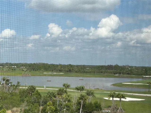 a view of a city from a balcony