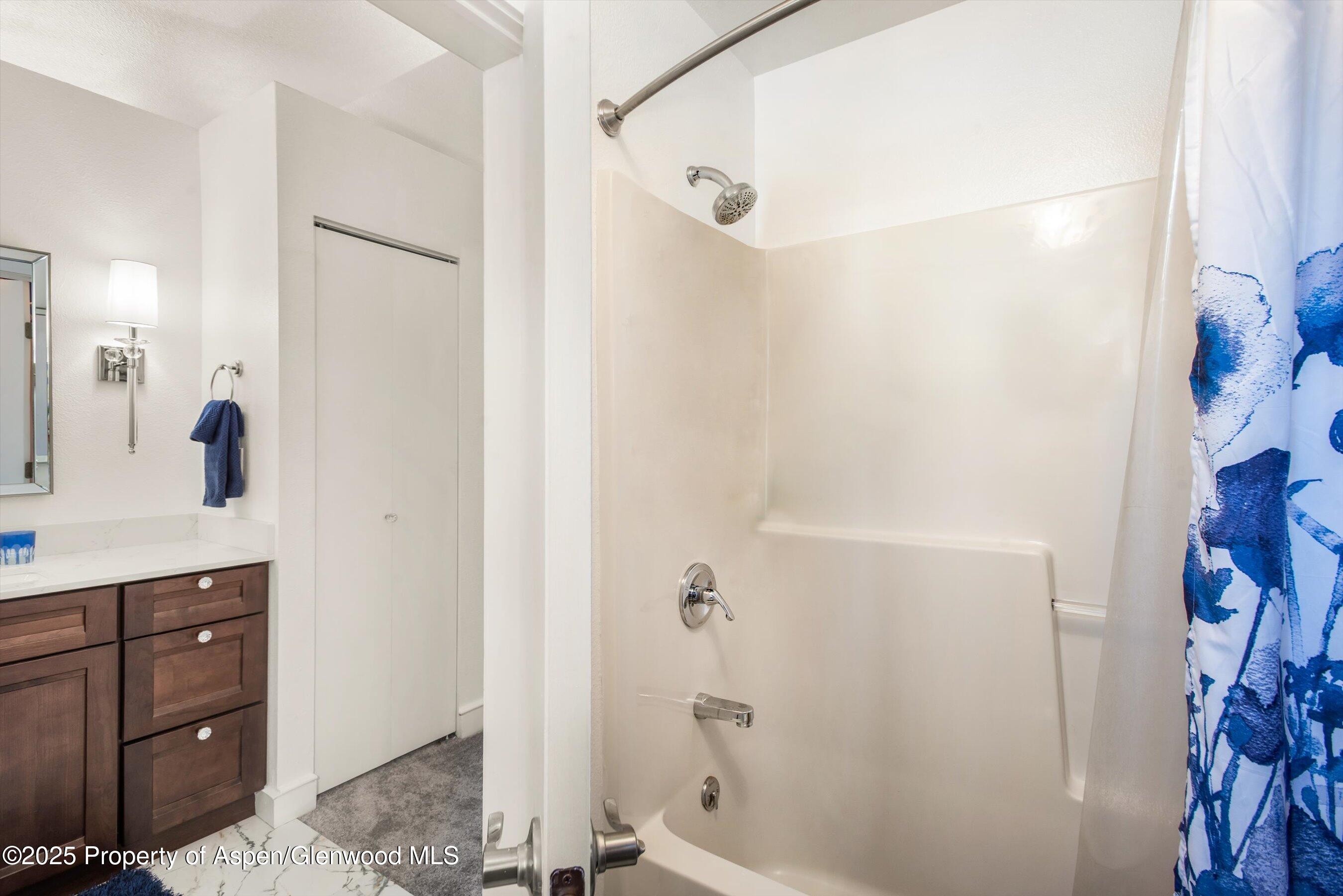 93 Quail Run Carbondale, CO 81623 - Photo 20 of 36 a bathroom with a shower and a sink