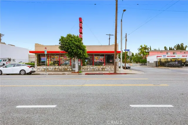 a car parked on the side of the street