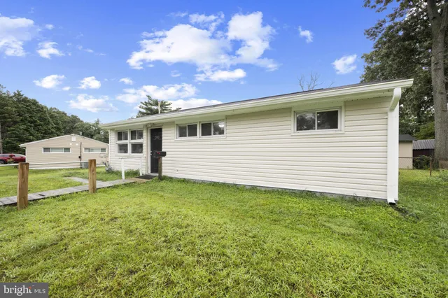 a view of a backyard with plants and a backyard