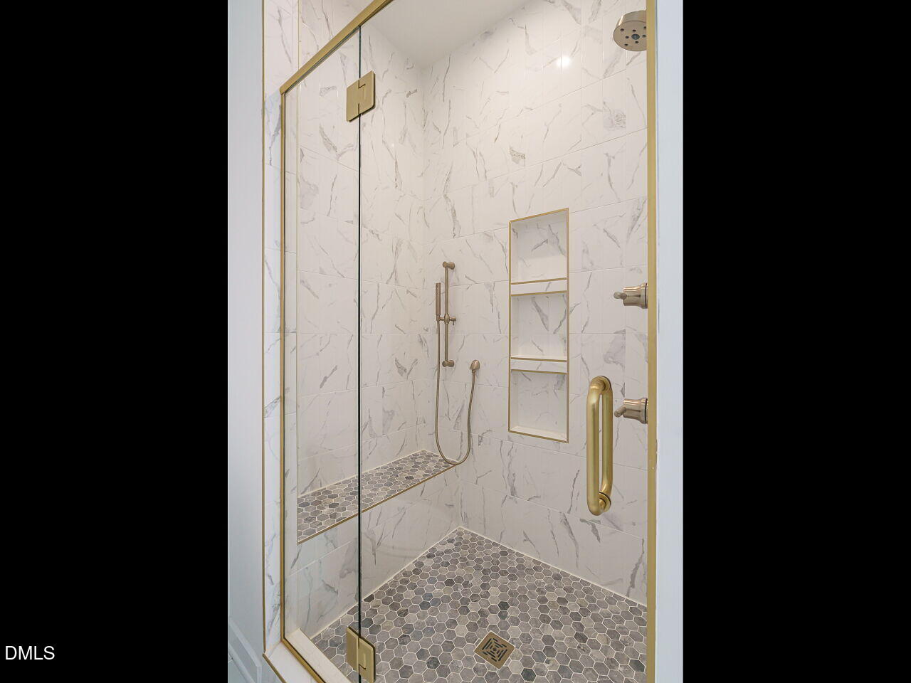 1533 Urban Trace Lane Raleigh, NC 27608 - Photo 20 of 28 a bathroom with a shower and a sink