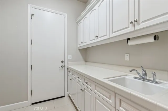 a view of a room that has a window in it