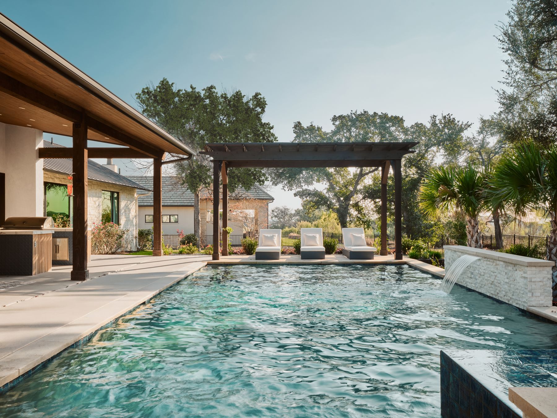 183 Tiffanie Way Austin, TX 78737 - Photo 31 of 37 View of pool with a pool, patio surround, and area for grilling