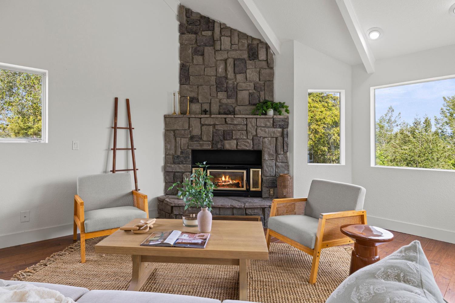 22160 Winchester Way Colfax, CA 95713 - Photo 8 of 84 a living room with furniture and a fireplace