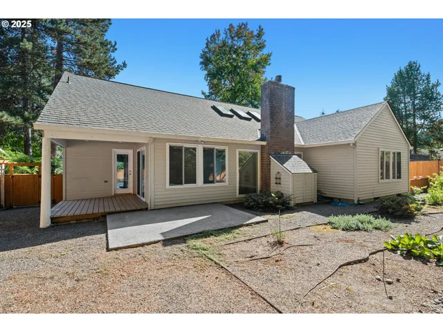 a house with a outdoor space