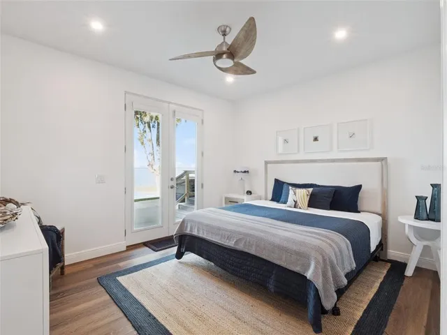 a view of an ocean and beach