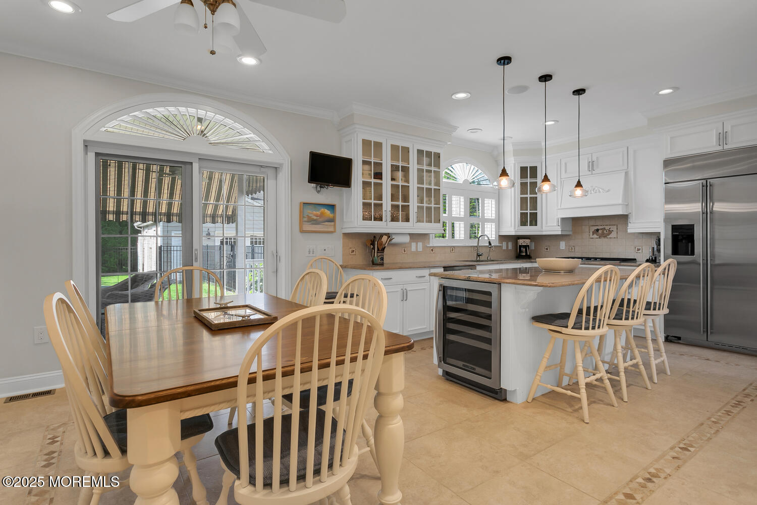 109 Salem Avenue Spring Lake, NJ 07762 - Photo 16 of 67 a view of kitchen with stainless steel appliances granite countertop a stove a sink a dining table and chairs