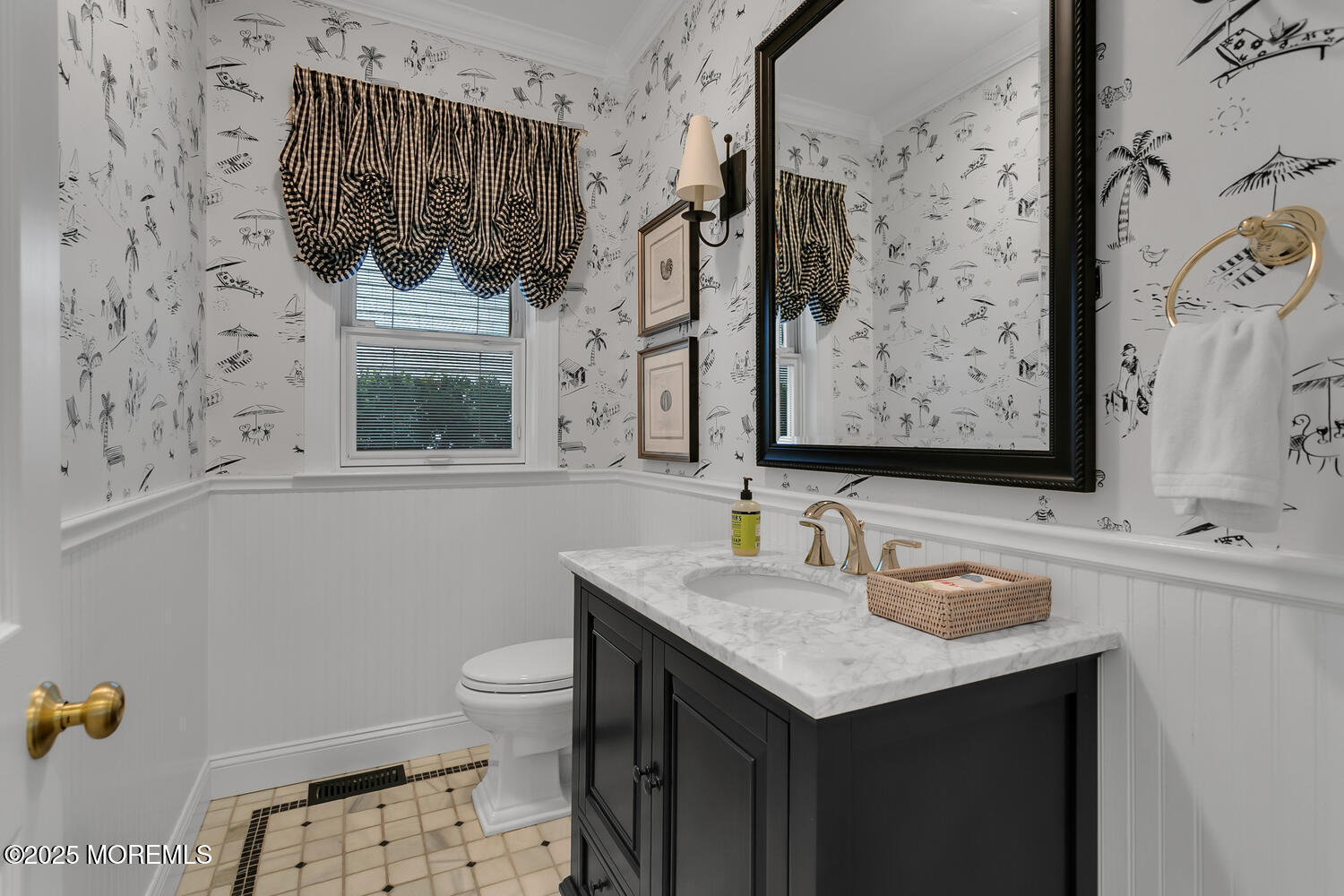 109 Salem Avenue Spring Lake, NJ 07762 - Photo 23 of 67 a bathroom with a sink a toilet and mirror