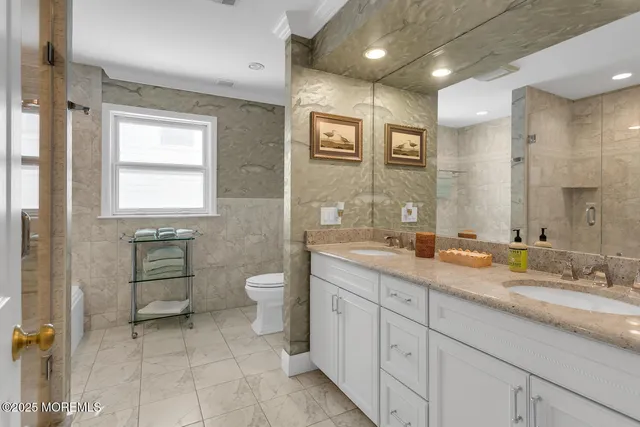 a aerial view of a house with yard and sitting area