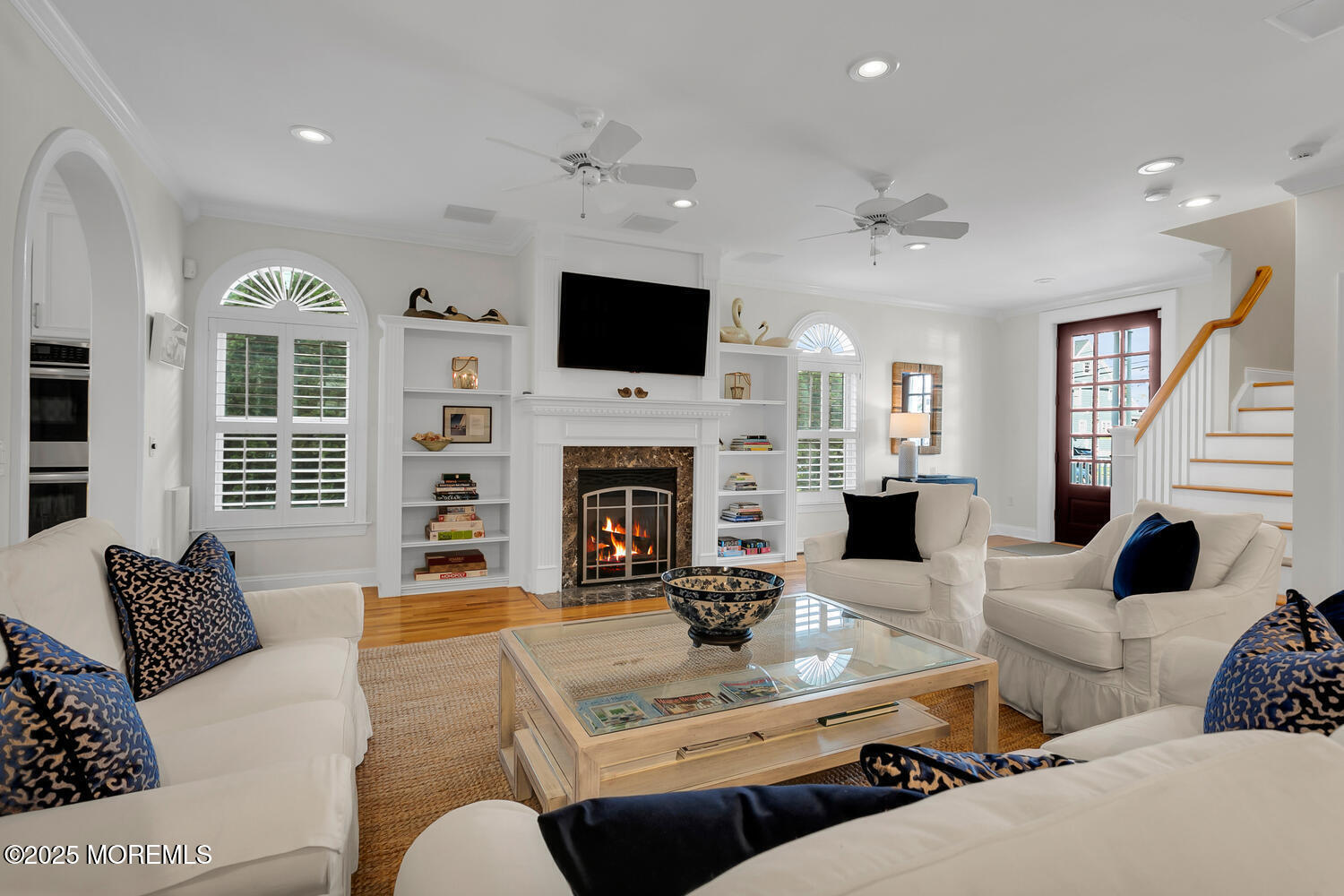 109 Salem Avenue Spring Lake, NJ 07762 - Photo 7 of 67 a living room with furniture or fireplace and a flat screen tv