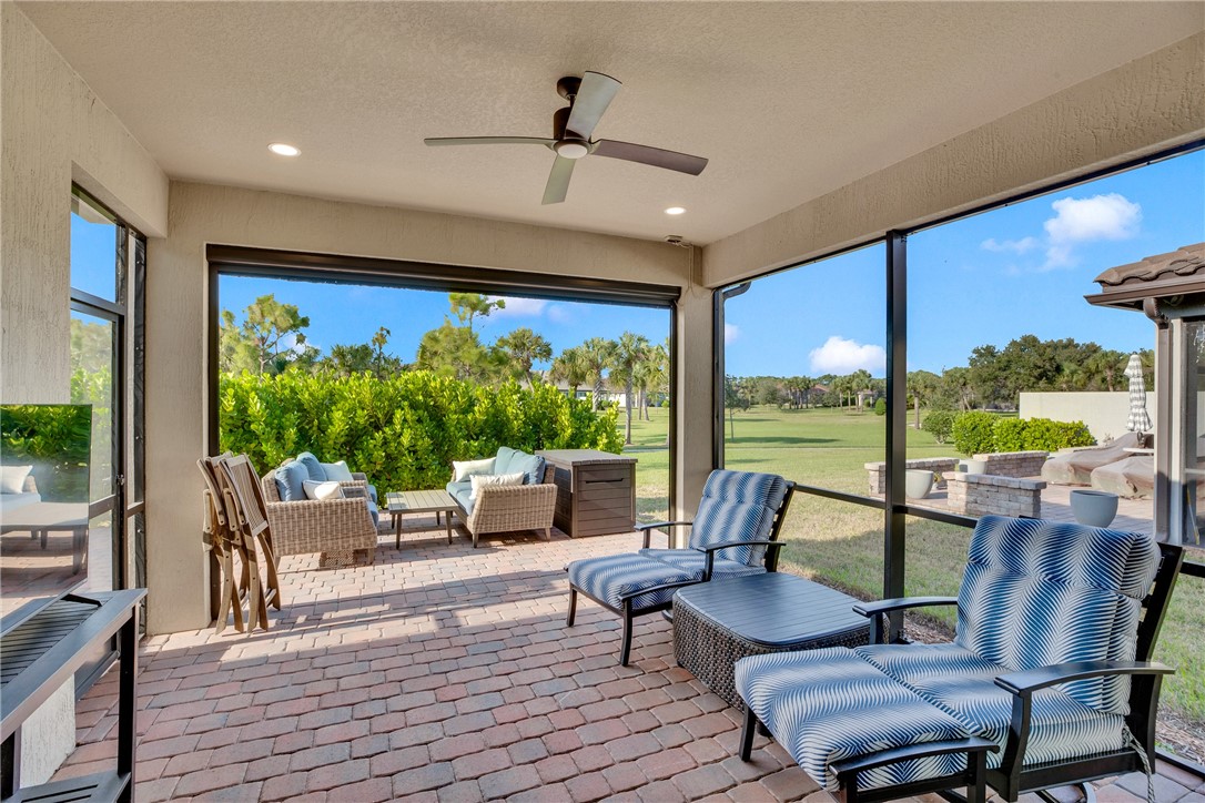 5292 Unity Square Vero Beach, FL 32967 - Photo 25 of 36 a view of a dining room with furniture window and outside view