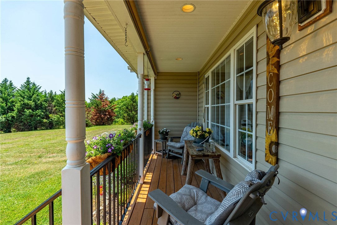 197 Goshen Road Cumberland, VA 23040 - Photo 4 of 70 Covered front porch featuring wood-finish flooring