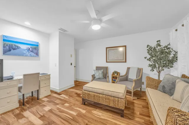 a bedroom with a large bed and a couch