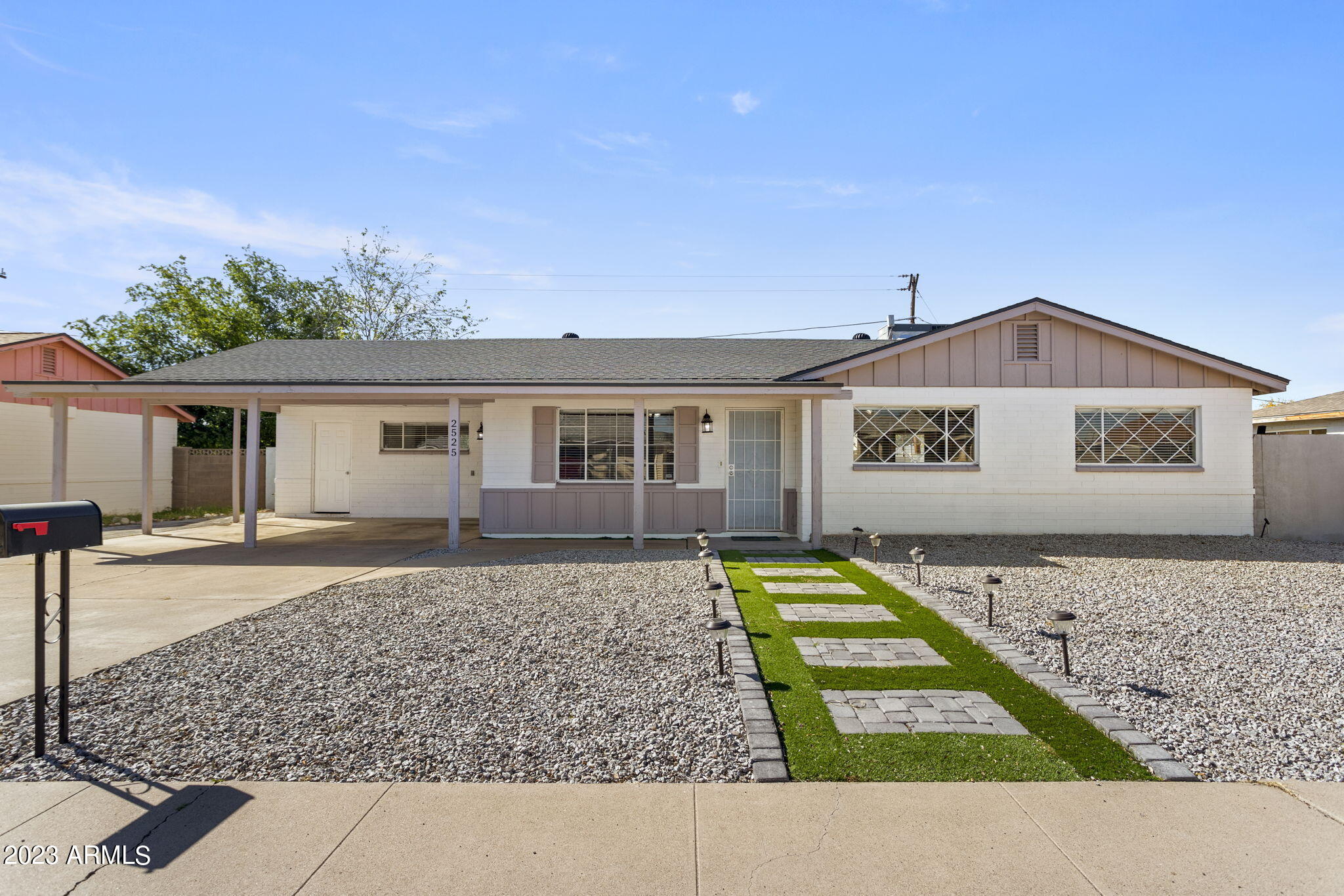 a front view of house with yard