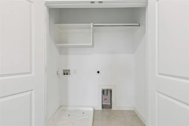 a view of a room that has a closet