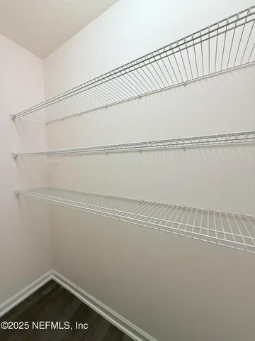 a view of a room with rack