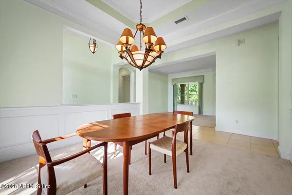 a view of a room that has a window in it