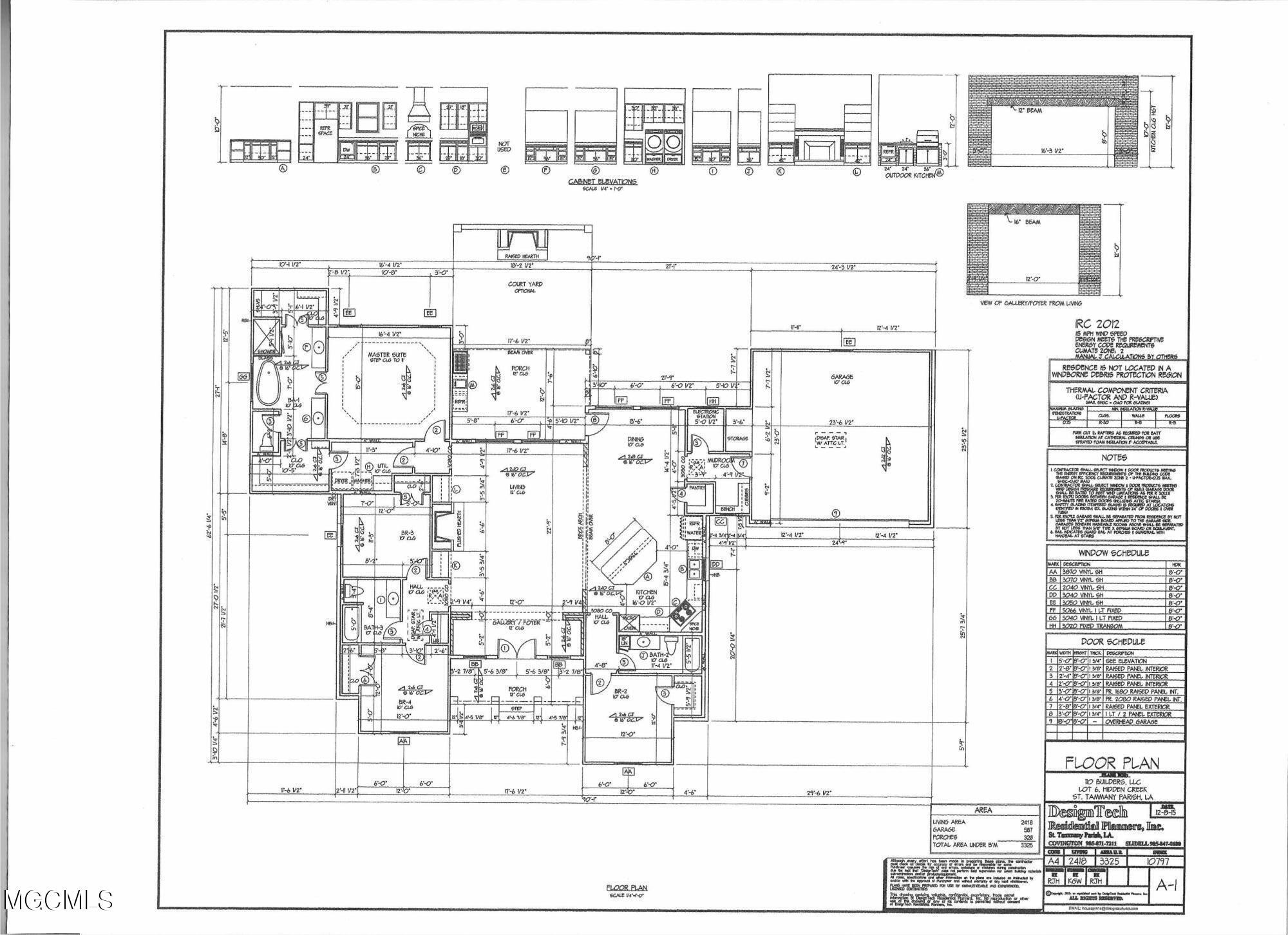 9480 Rue Andre Biloxi, MS 39532 - Photo 3 of 3 Lot 5 floor plan jpeg