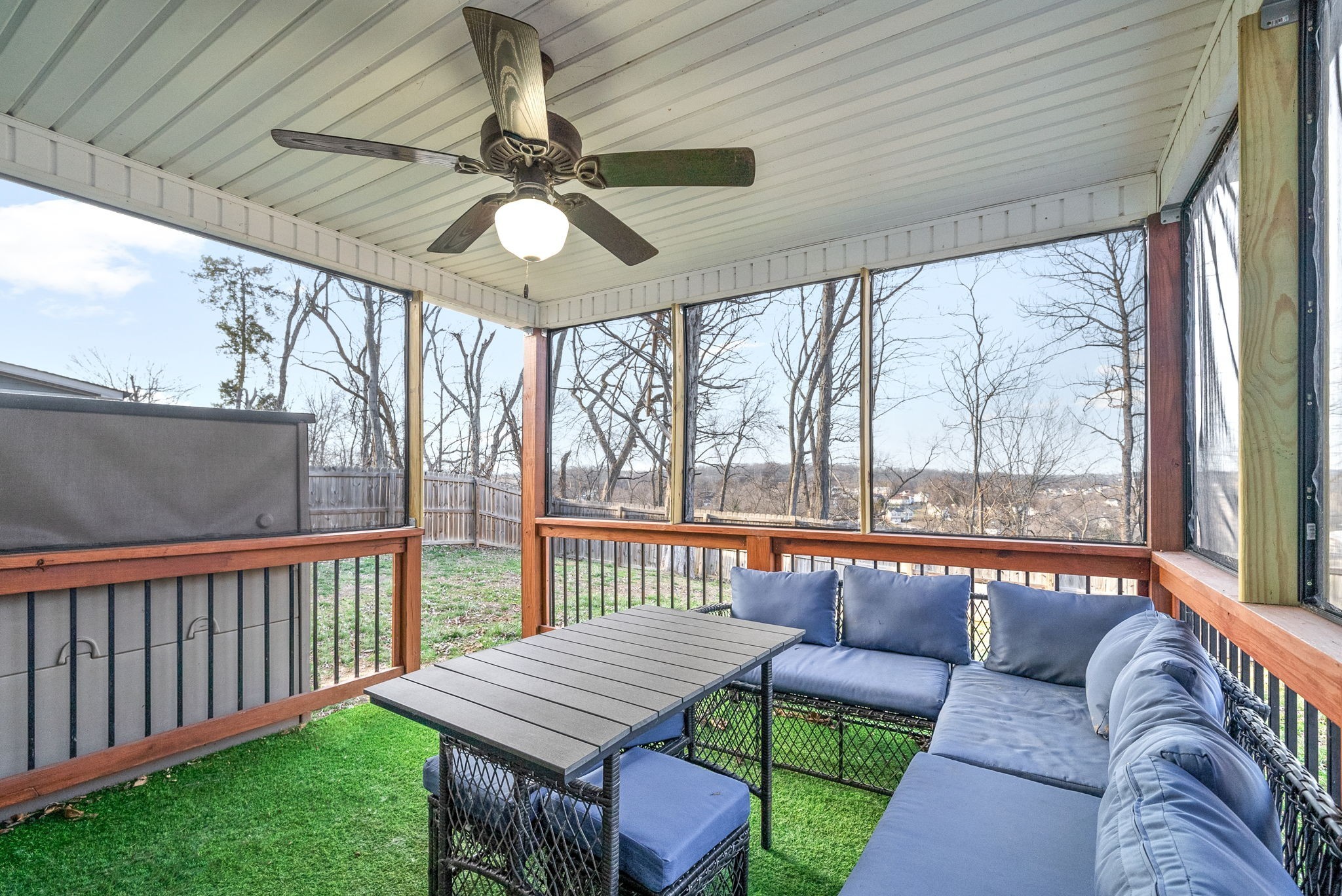 1868 Rains Road Clarksville, TN 37042 - Photo 30 of 39 a outdoor living space with furniture and a ceiling fan