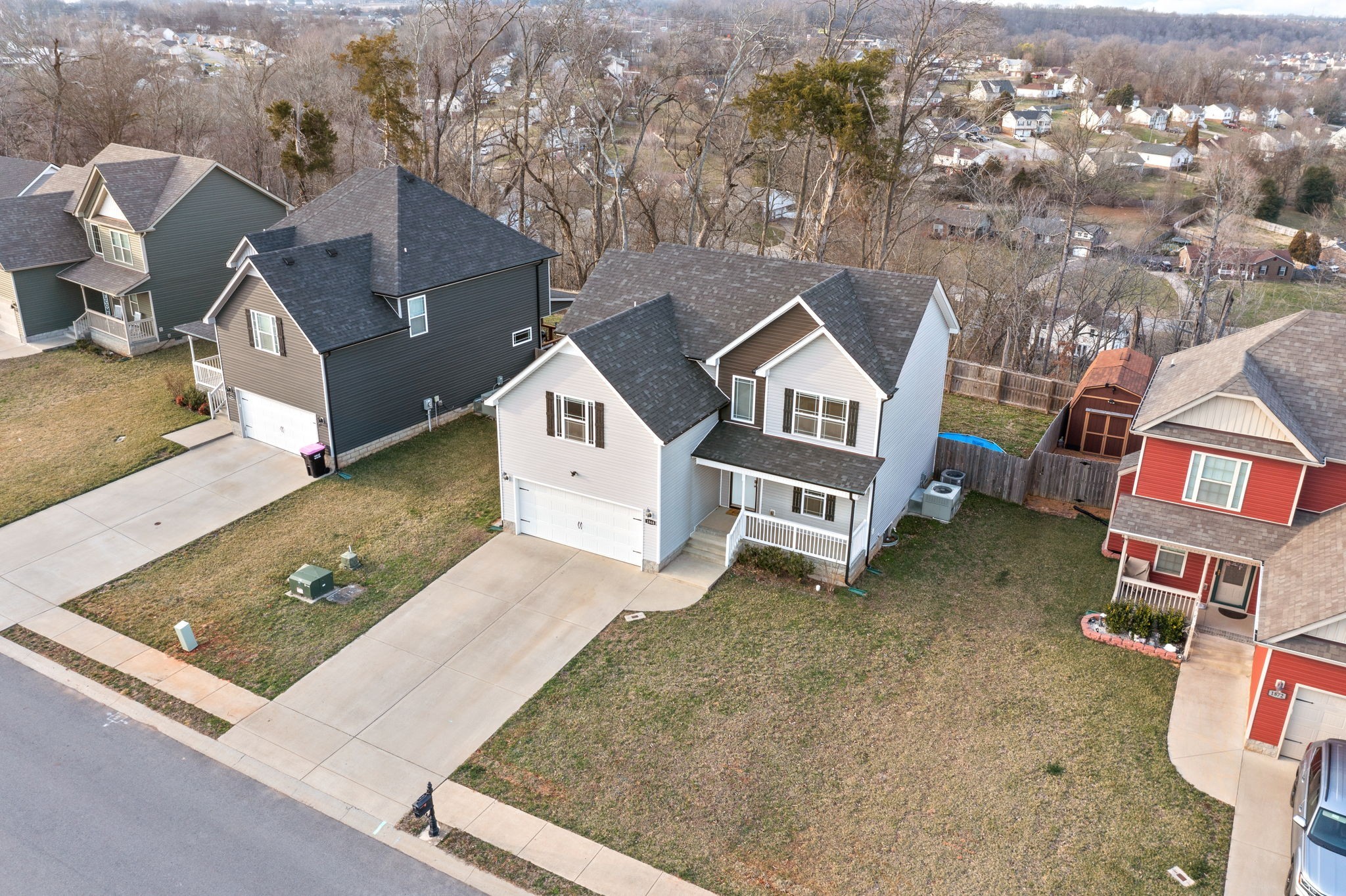 1868 Rains Road Clarksville, TN 37042 - Photo 37 of 39 an aerial view of residential houses with yard