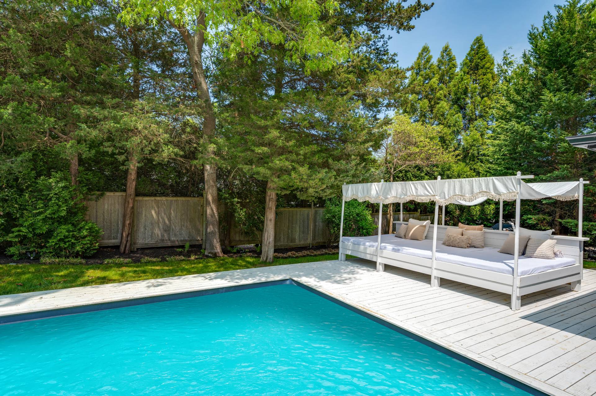 80 Beckys Path Bridgehampton, NY 11932 - Photo 13 of 13 a view of a backyard with swimming pool