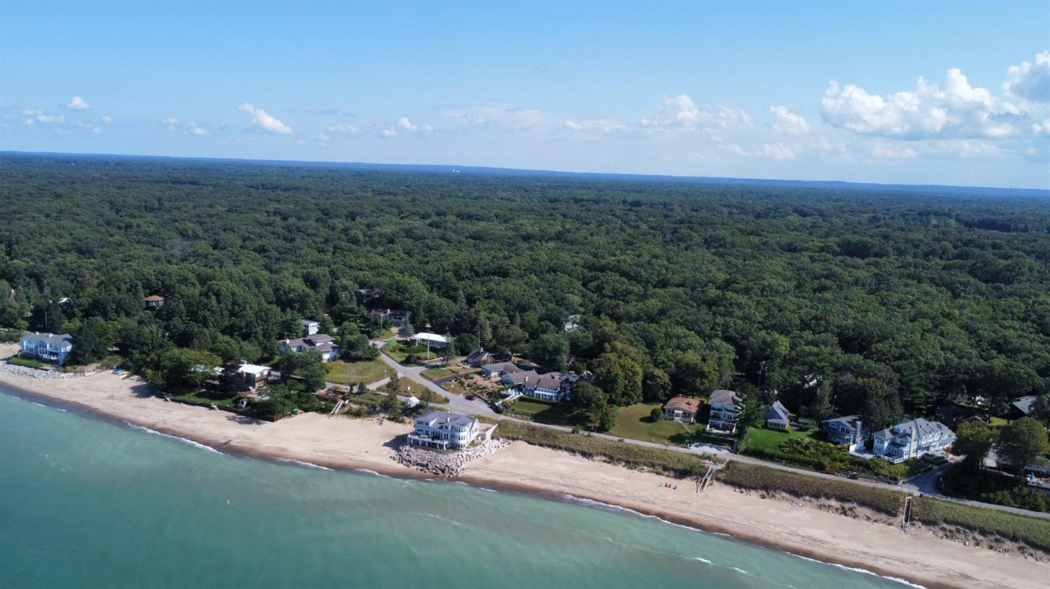 0 Sunset Trail Michigan City, IN 46360 - Photo 9 of 16 an aerial view of a houses with yard and outdoor seating