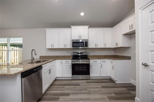 a view of a room with garage