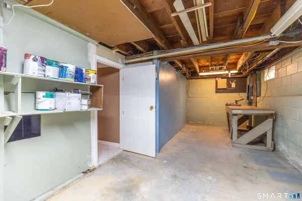 a view of storage and utility room