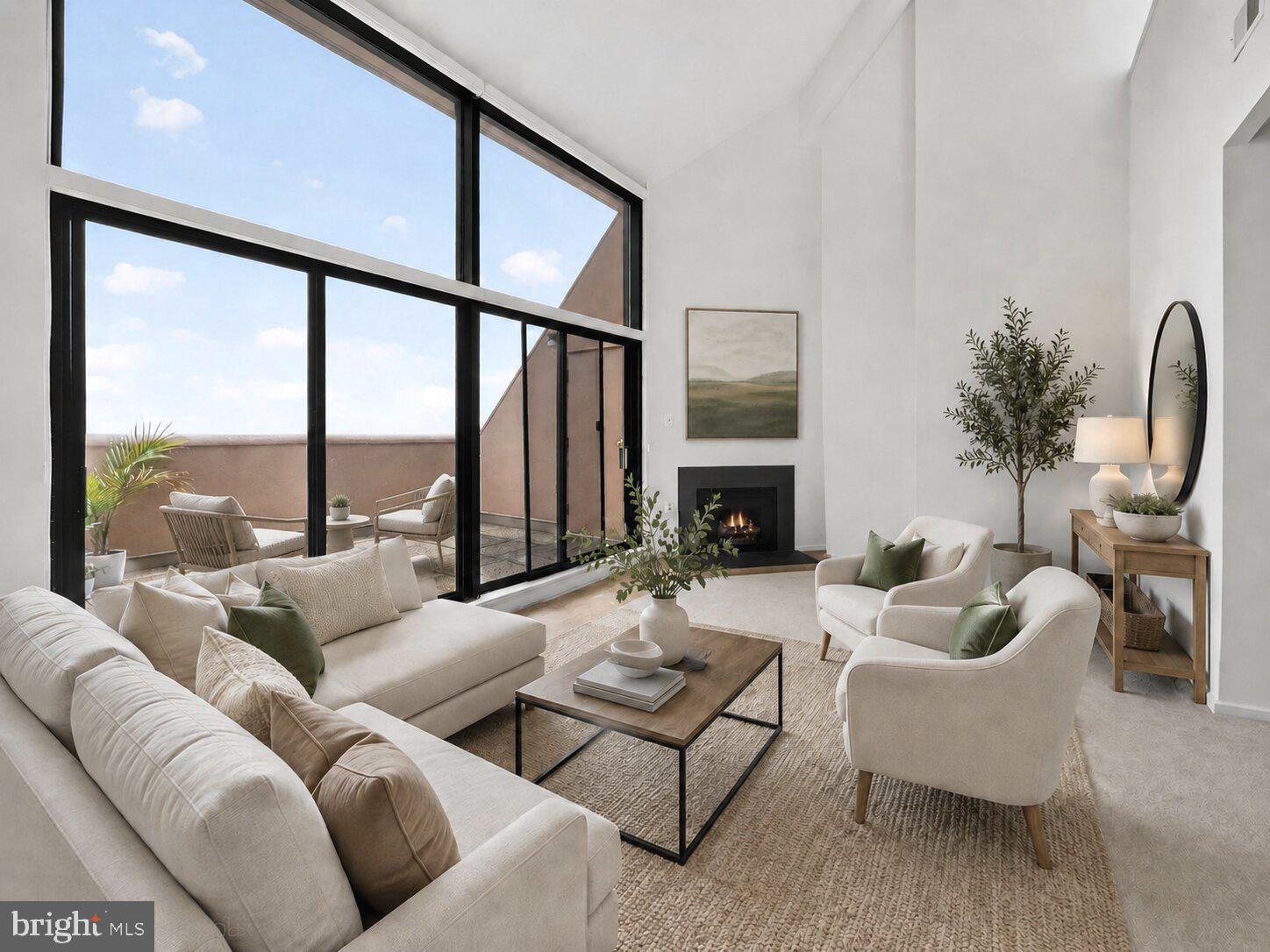1301 North Courthouse Road, Unit 1803 Arlington, VA 22201 - Photo 1 of 35 Double height ceiling, large balcony. Ai Staging