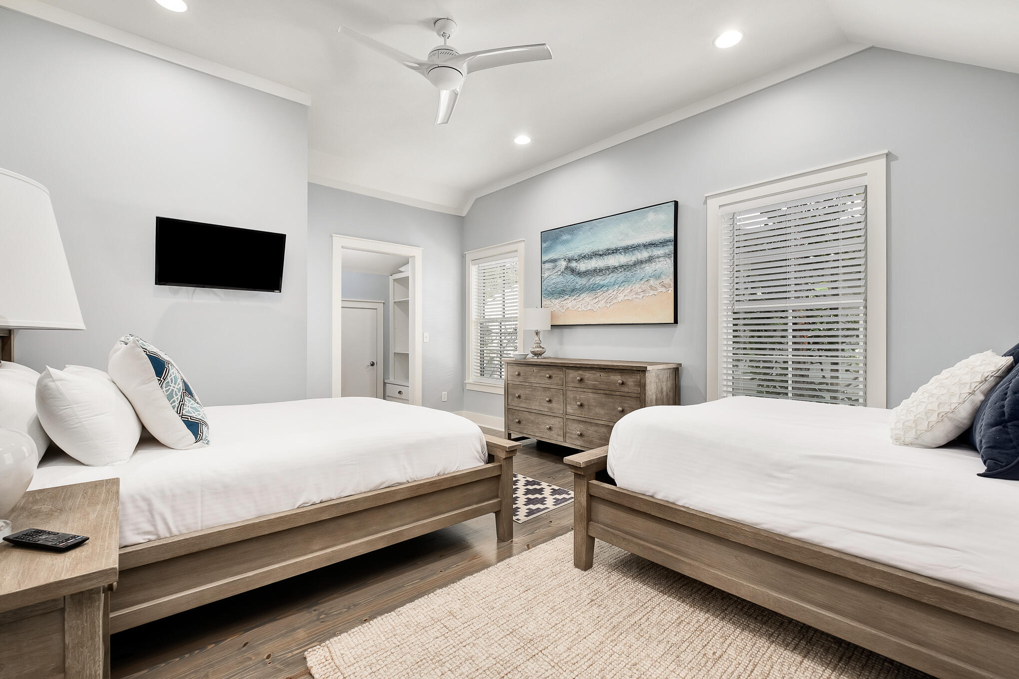 296 Pine Needle Way Santa Rosa Beach, FL 32459 - Photo 46 of 61 a bedroom with a bed and a flat screen tv