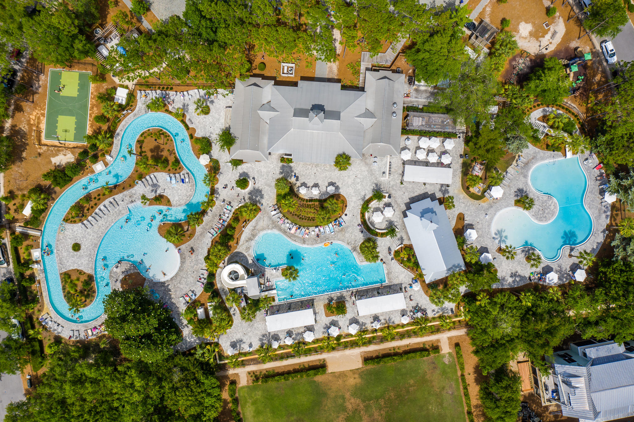 296 Pine Needle Way Santa Rosa Beach, FL 32459 - Photo 61 of 61 an aerial view of residential house with outdoor space and swimming pool