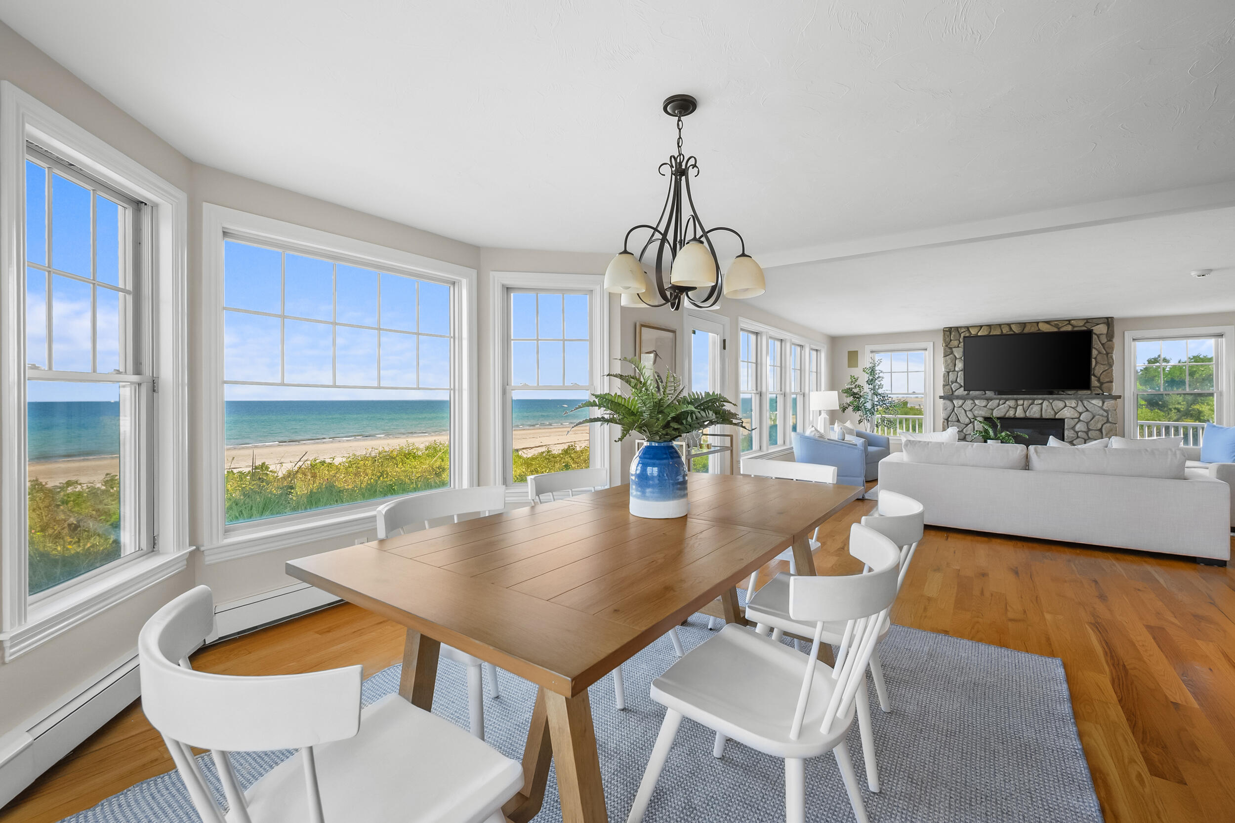 67 Phillips Road Sagamore Beach, MA 02562 - Photo 11 of 43 a view of a dining room with furniture window and outside view