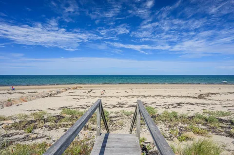 a view of an ocean beach