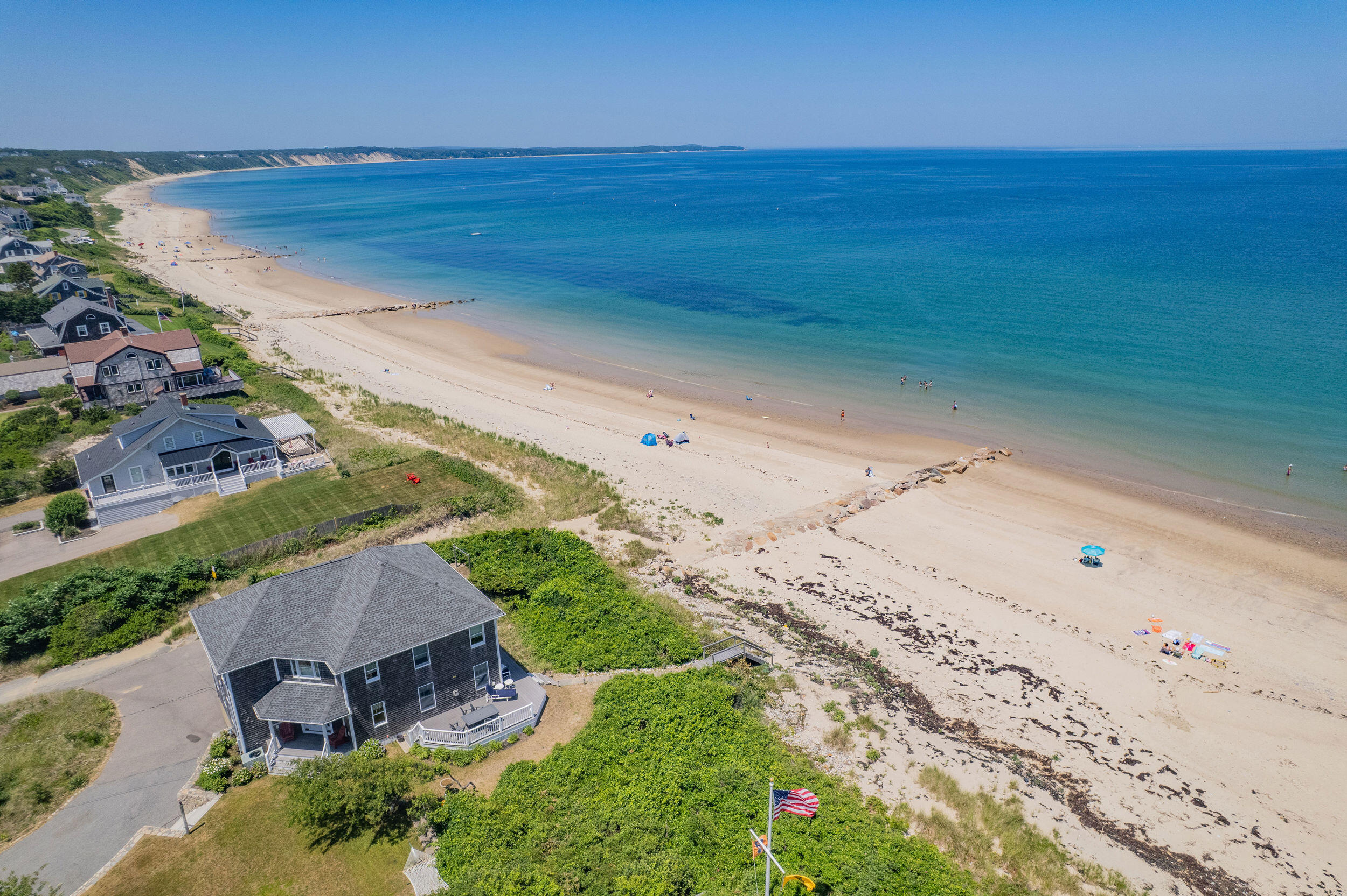 67 Phillips Road Sagamore Beach, MA 02562 - Photo 37 of 43 an aerial view of a house with a yard